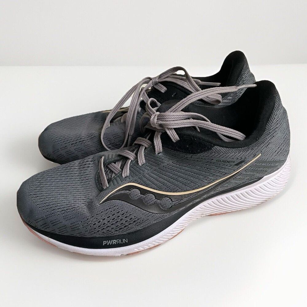 Saucony Womens 9.5 Guide 14 S10654-45 Gray Running Shoes Walking Sneakers PWRRUN